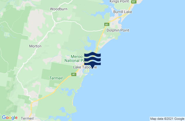 Mapa de mareas North Tabourie, Australia
