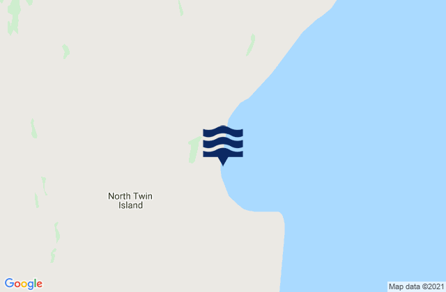 Mapa de mareas North Twin Island, Canada