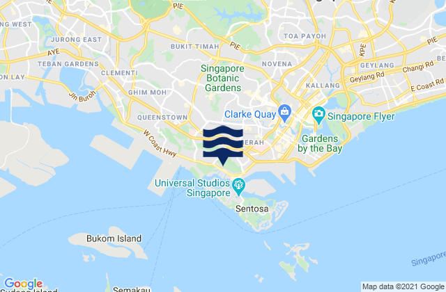 Mapa de mareas North West Community Development Council, Singapore