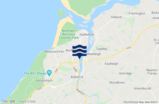 Mapa de mareas Northam, United Kingdom