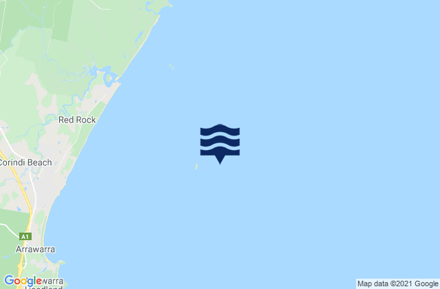 Mapa de mareas Northwest Solitary Island, Australia