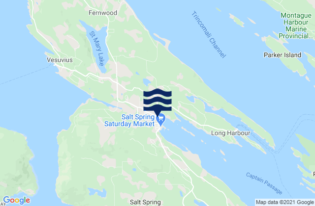 Mapa de mareas Norton Island, Canada