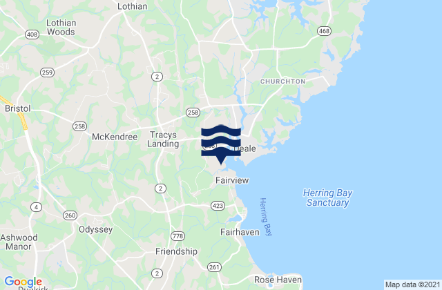 Mapa de mareas Nottingham, United States