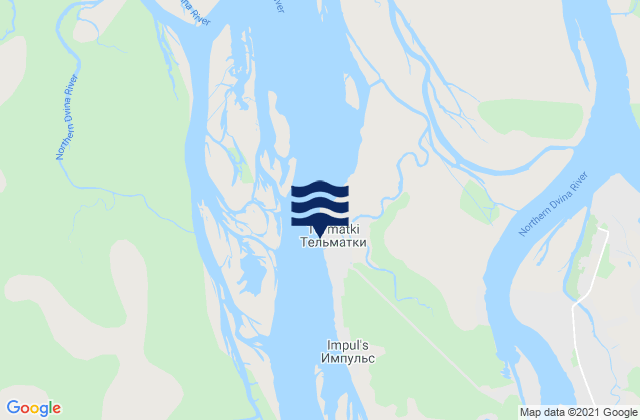 Mapa de mareas Novo Dvina Fortress, Russia