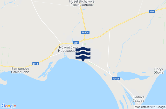 Mapa de mareas Novoazovs'k, Ukraine
