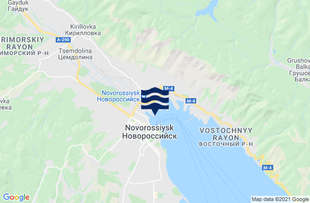 Mapa de mareas Novorossiysk, Russia