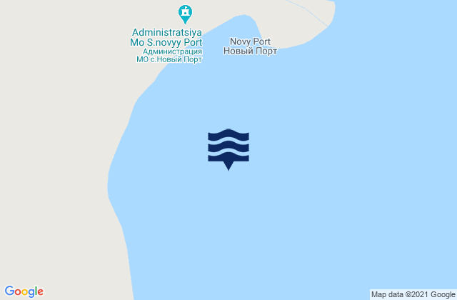 Mapa de mareas Novyy Port Obskaya Gulf, Russia