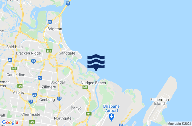 Mapa de mareas Nudgee Beach, Australia
