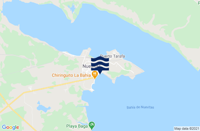 Mapa de mareas Nuevitas, Cuba