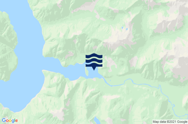 Mapa de mareas Nugent Sound, Canada