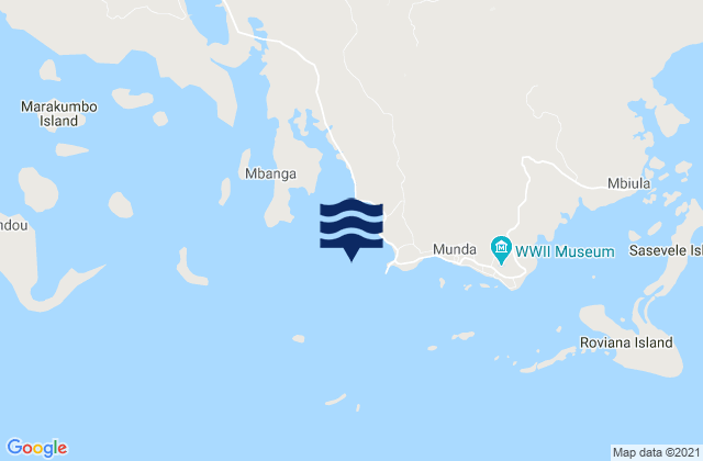Mapa de mareas Nusa Zonga, Solomon Islands