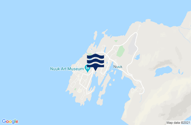 Mapa de mareas Nuuk, Greenland