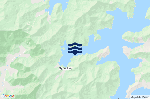 Mapa de mareas Nydia Bay, New Zealand