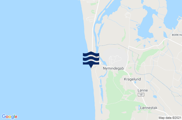 Mapa de mareas Nymindegab Strand, Denmark