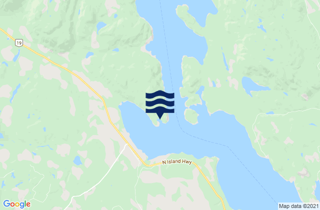 Mapa de mareas Nymphe Cove, Canada