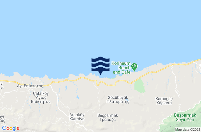 Mapa de mareas Néo Chorió, Cyprus