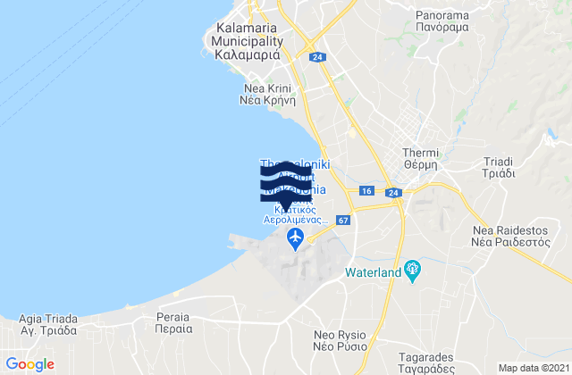 Mapa de mareas Néo Rýsi, Greece