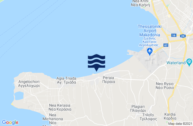 Mapa de mareas Néoi Epivátes, Greece