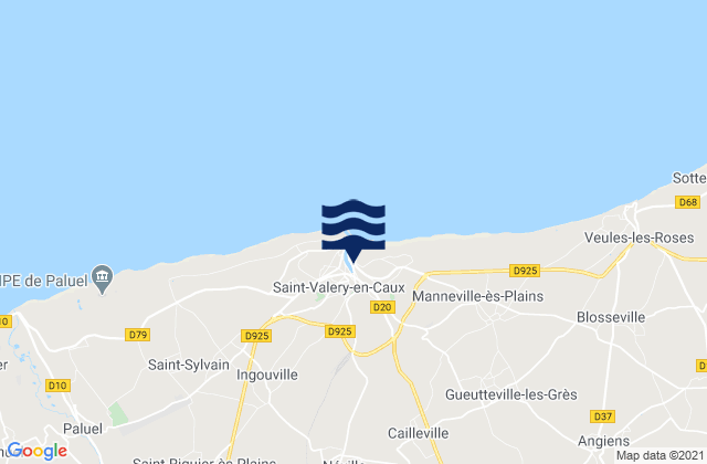 Mapa de mareas Néville, France