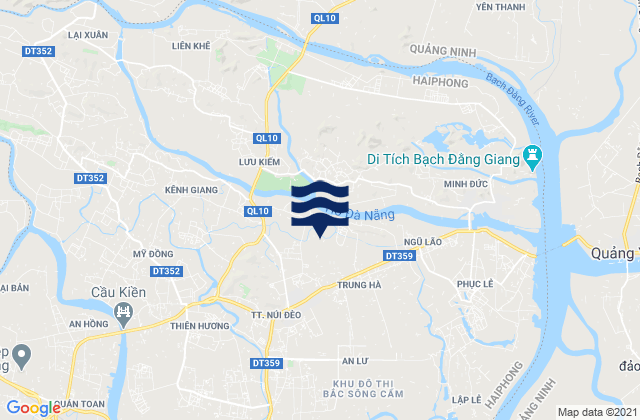 Mapa de mareas Núi Đèo, Vietnam