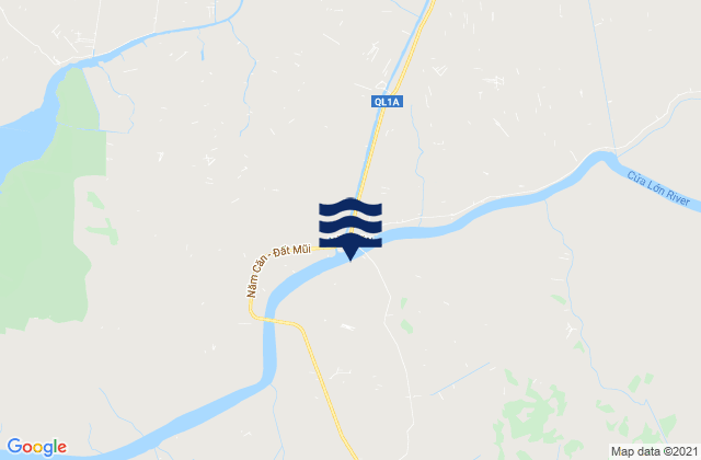 Mapa de mareas Năm Căn, Vietnam