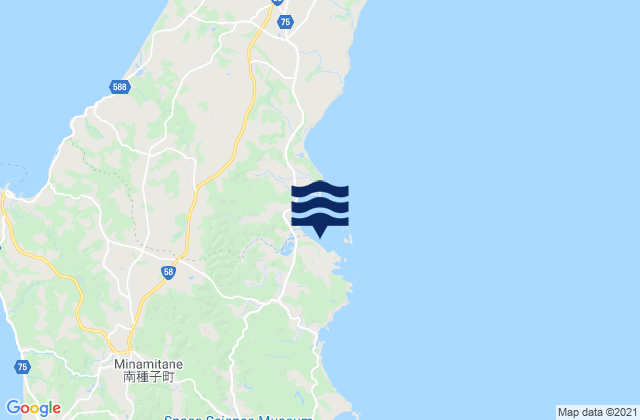 Mapa de mareas O Ura Tanega Shima, Japan