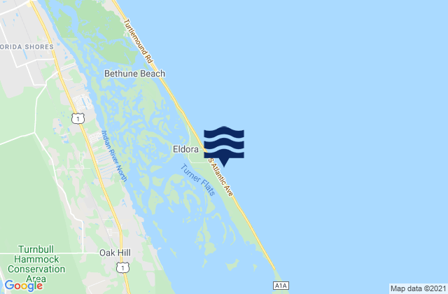 Mapa de mareas Oak Hill, United States