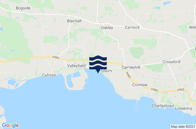 Mapa de mareas Oakley, United Kingdom