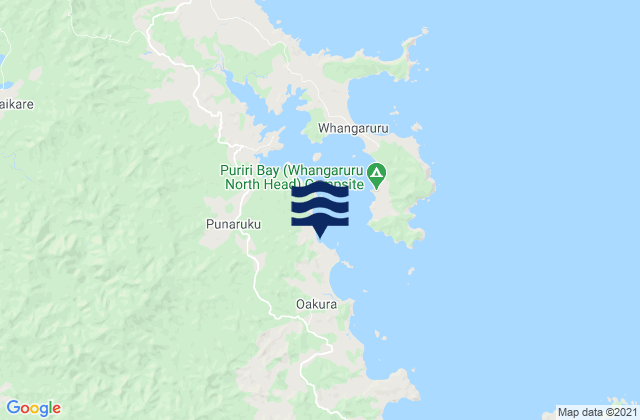 Mapa de mareas Oakura Bay, New Zealand