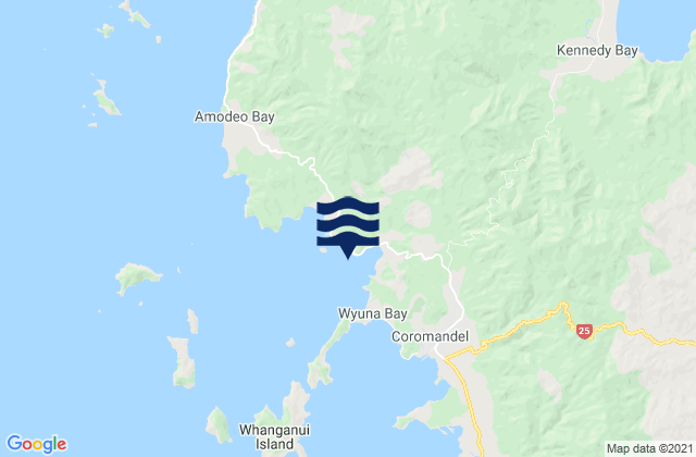 Mapa de mareas Oamaru, New Zealand