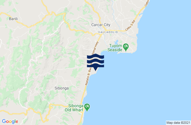 Mapa de mareas Ocaña, Philippines