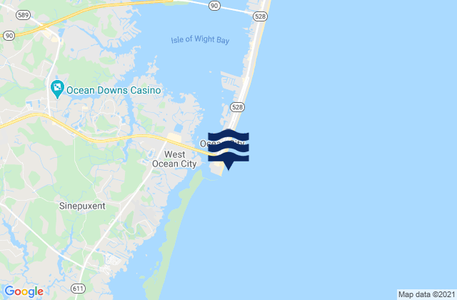 Mapa de mareas Ocean City (fishing Pier), United States