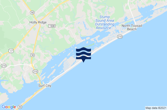 Mapa de mareas Ocean City Beach (Fishing Pier), United States