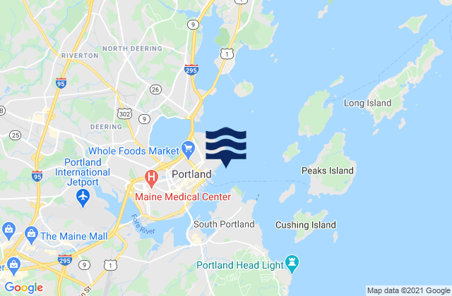 Mapa de mareas Ocean Gate Terminal, United States