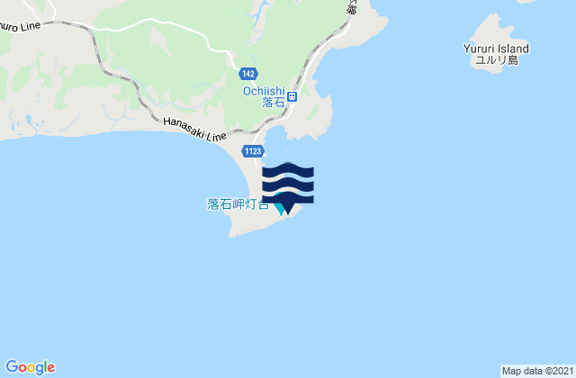 Mapa de mareas Ochiishi Wan, Japan