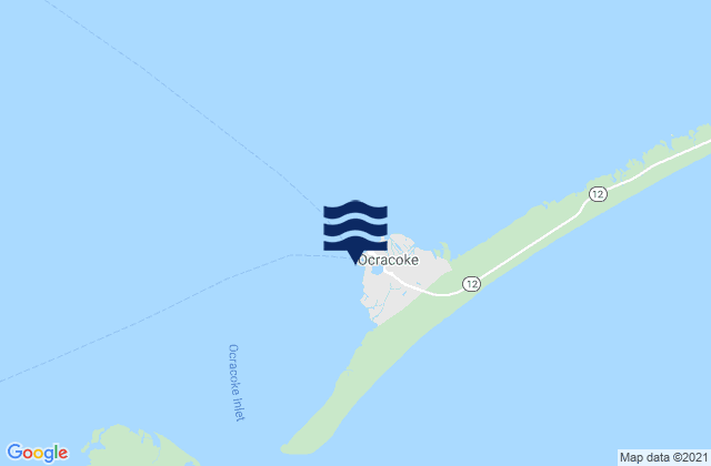 Mapa de mareas Ocracoke (Ocracoke Island), United States