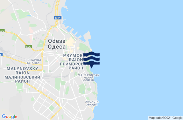 Mapa de mareas Odeska Oblast, Ukraine