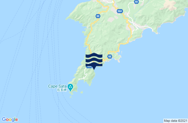 Mapa de mareas Odomari Wan, Japan