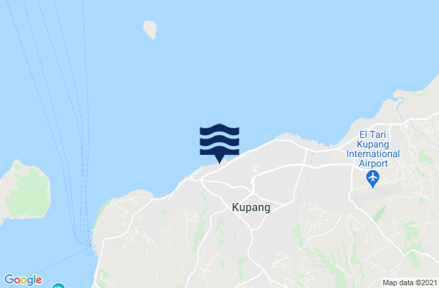 Mapa de mareas Oeba, Indonesia