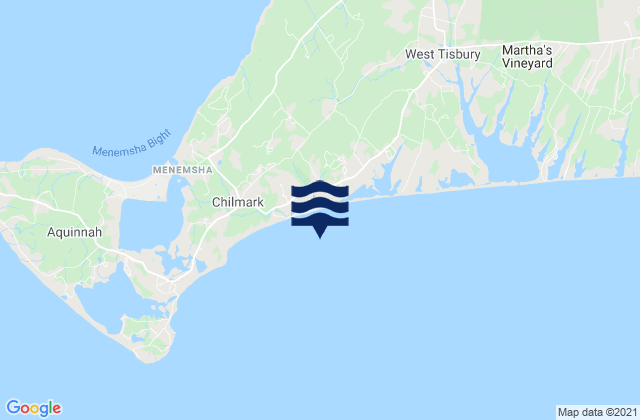 Mapa de mareas Off Chilmark Pond, United States