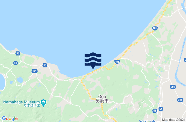 Mapa de mareas Oga-shi, Japan