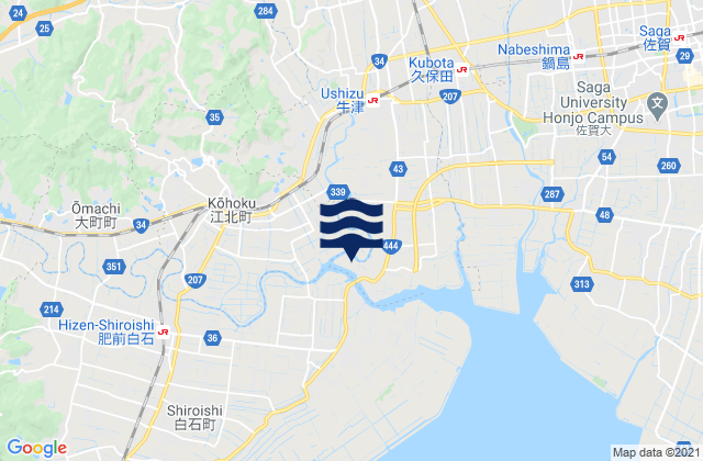 Mapa de mareas Ogi-shi, Japan