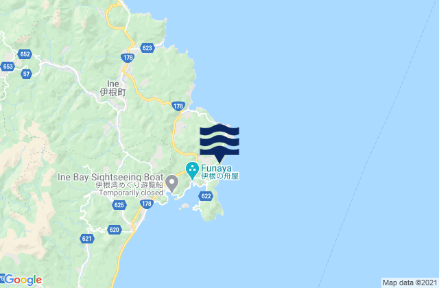 Mapa de mareas Ohara, Japan