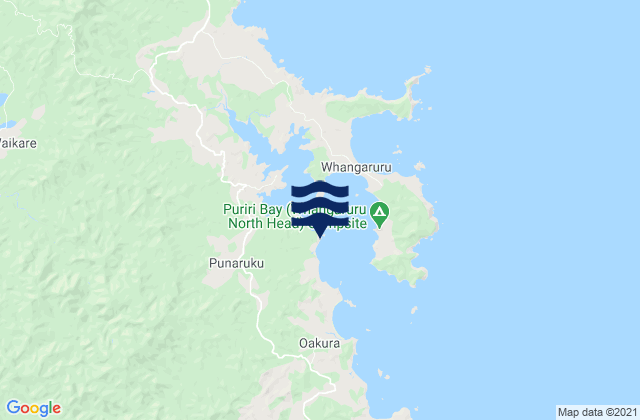 Mapa de mareas Ohawini Bay, New Zealand