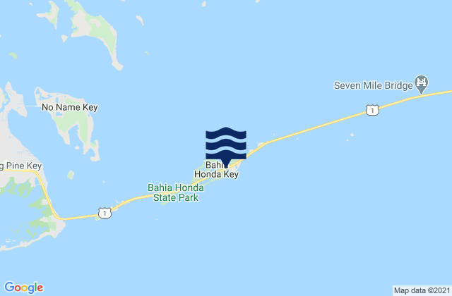Mapa de mareas Ohio Key-Bahia Honda Key Channel (West Side), United States