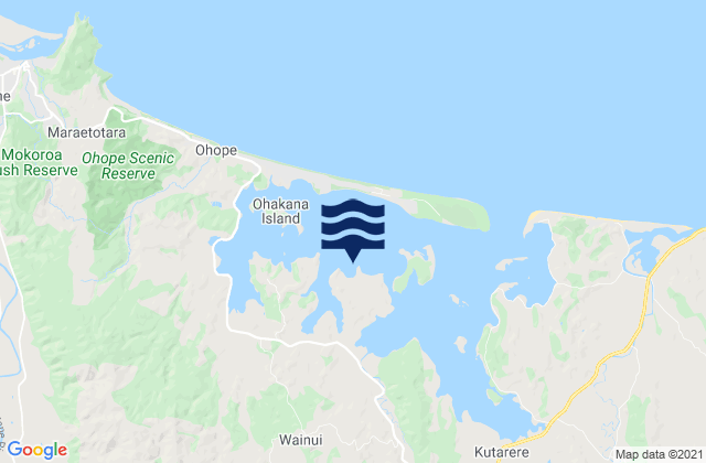 Mapa de mareas Ohiwa Harbour, New Zealand