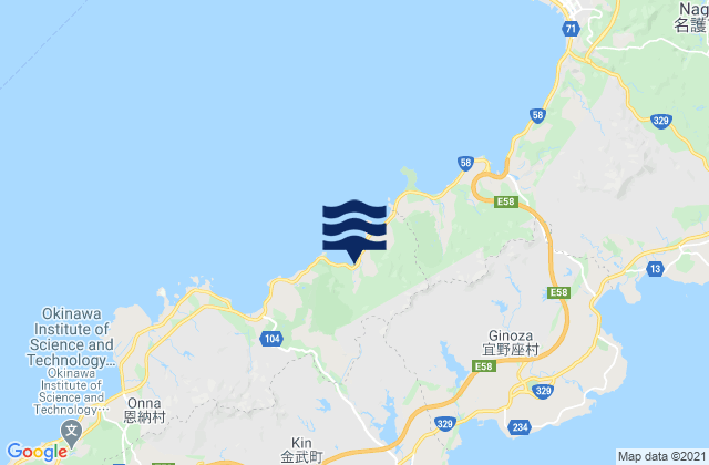 Mapa de mareas Okinawa, Japan