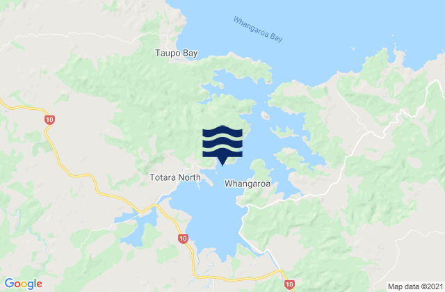 Mapa de mareas Okura Bay, New Zealand