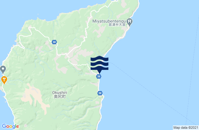 Mapa de mareas Okushiri-gun, Japan
