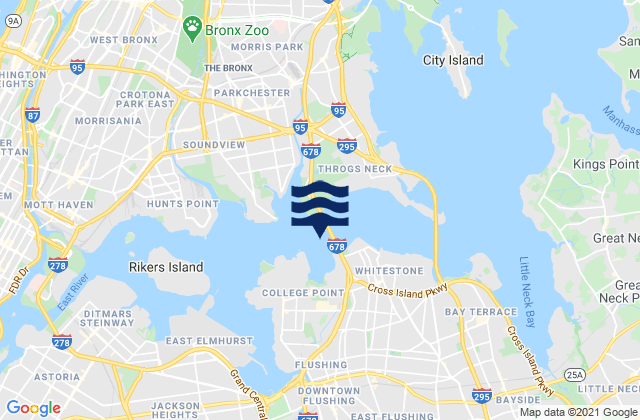 Mapa de mareas Old Ferry Point, United States